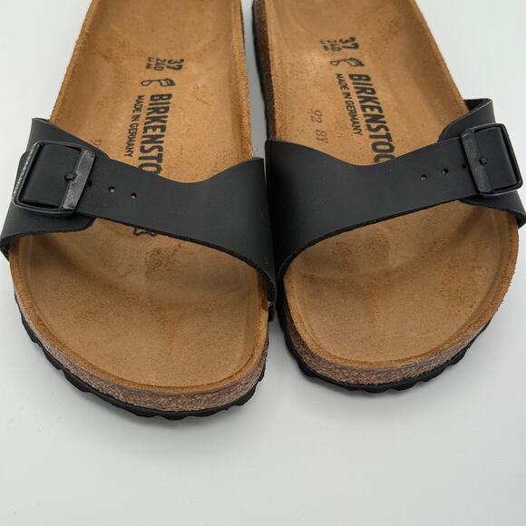 Birkenstock Unisex Madrid BS Sandal Buckle Strap Black Size USW6/M4 EU37 - Picture 6 of 7